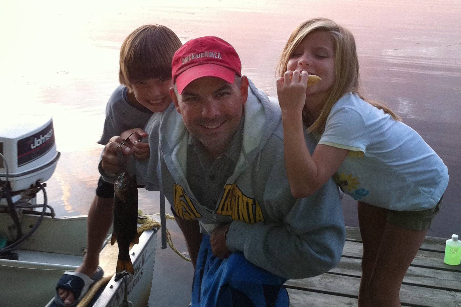 Family fishing picture